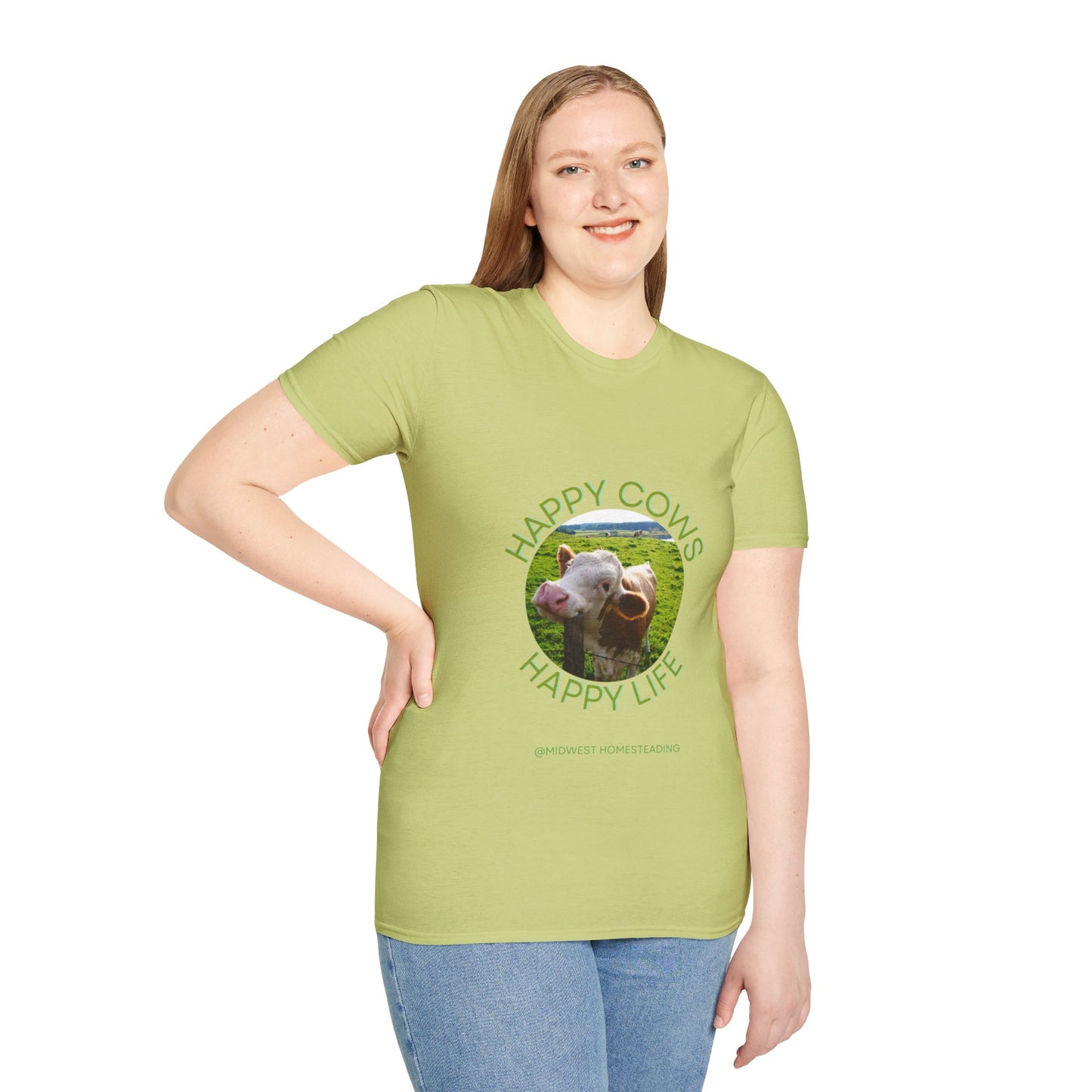 Happy Cows Happy Life - Unisex Softstyle T-Shirt