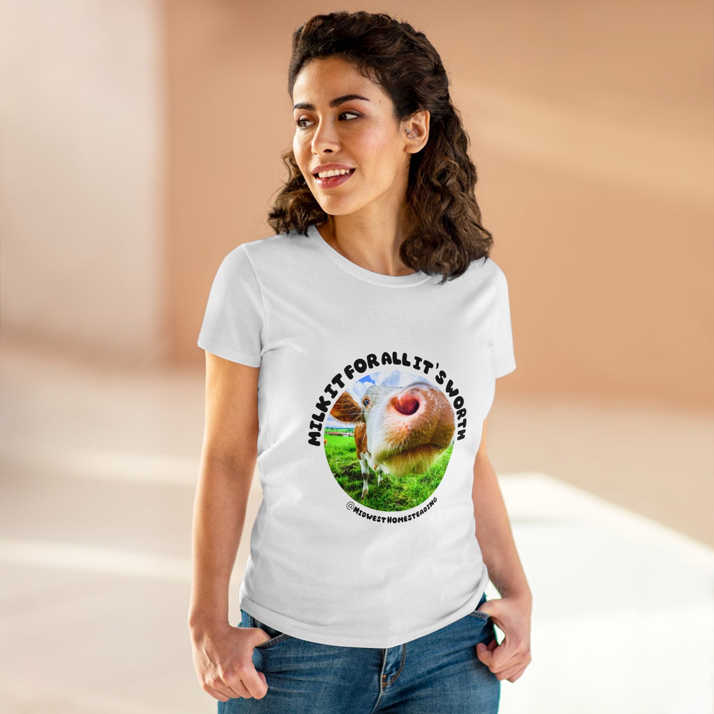 Milk It For All It's Worth - Women's Midweight Cotton Tee