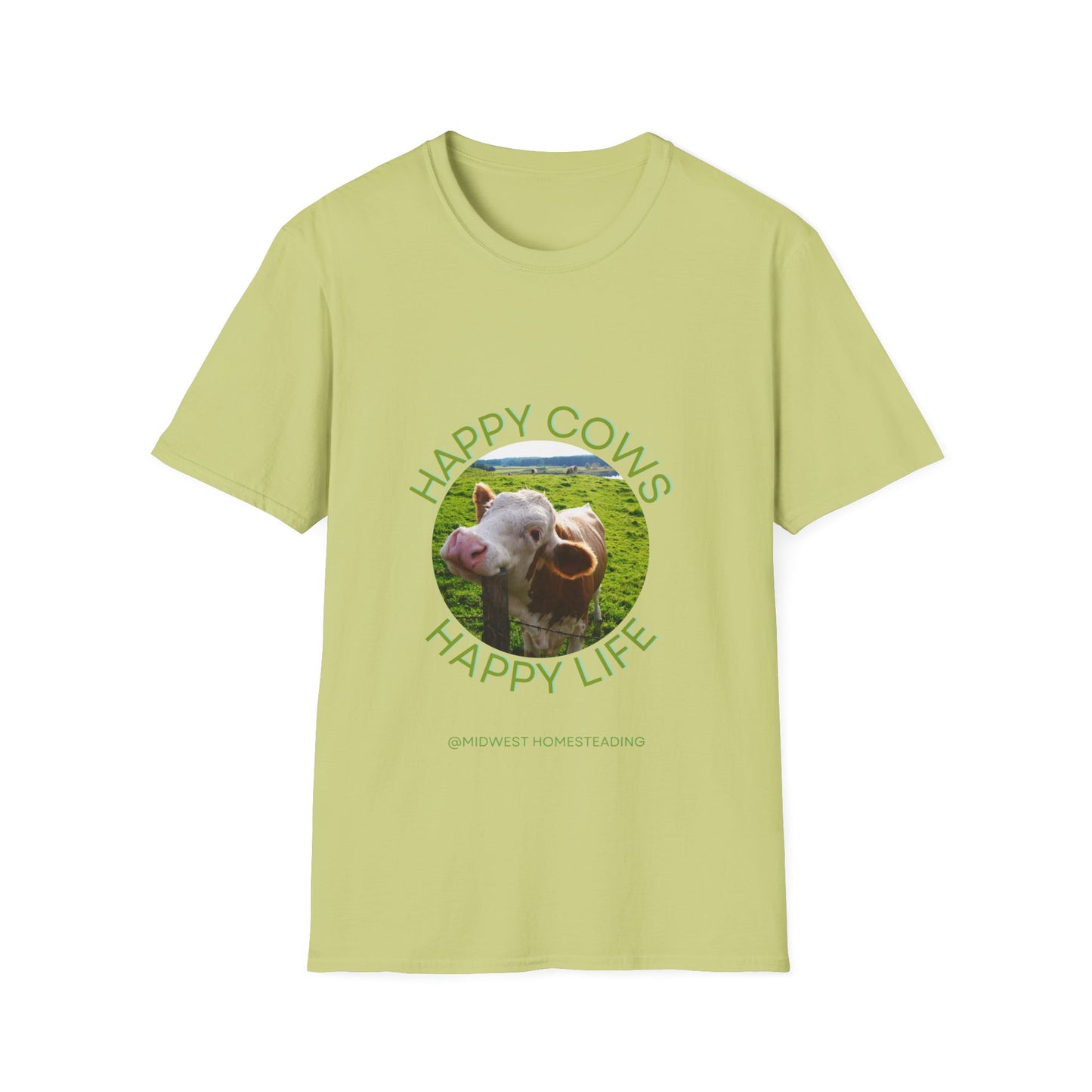 Happy Cows Happy Life - Unisex Softstyle T-Shirt