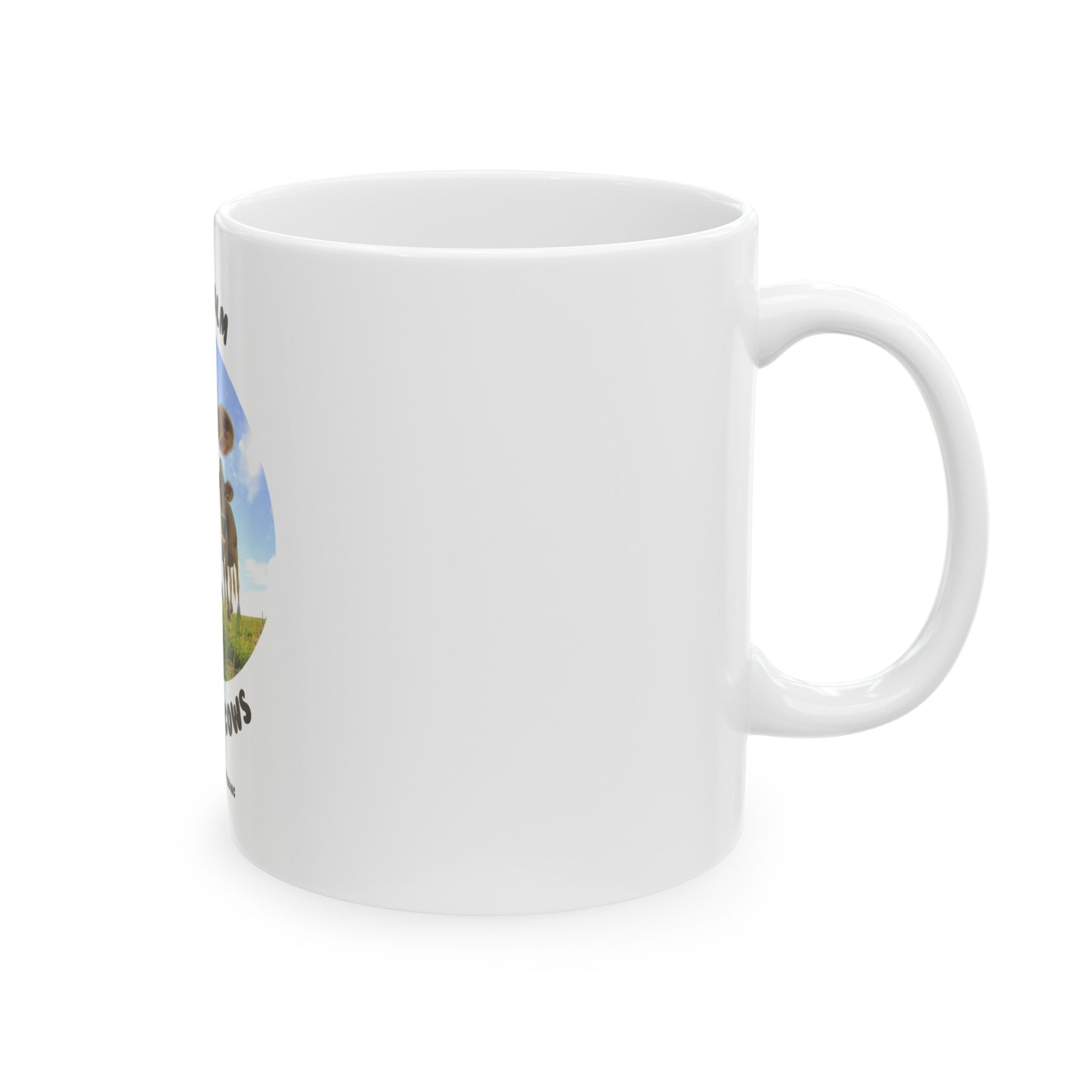 Keep Calm and Love Cows - Ceramic Mug, (11oz, 15oz)