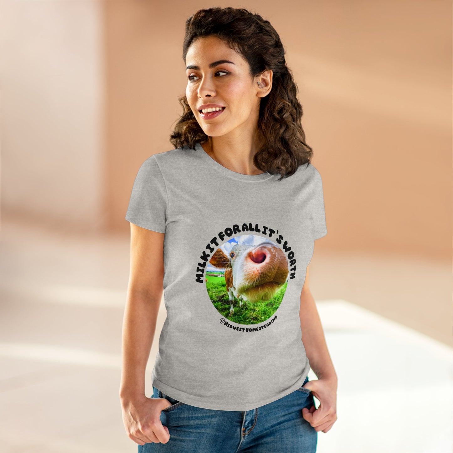 Milk It For All It's Worth - Women's Midweight Cotton Tee