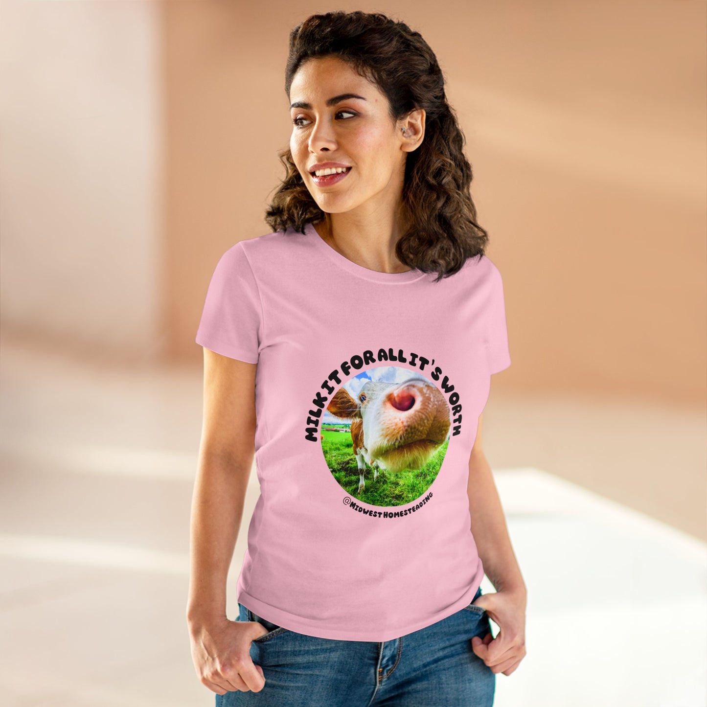 Milk It For All It's Worth - Women's Midweight Cotton Tee